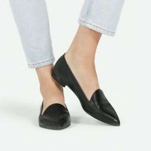 New Everlane The Modern Point Black Loafer Flats 6.5